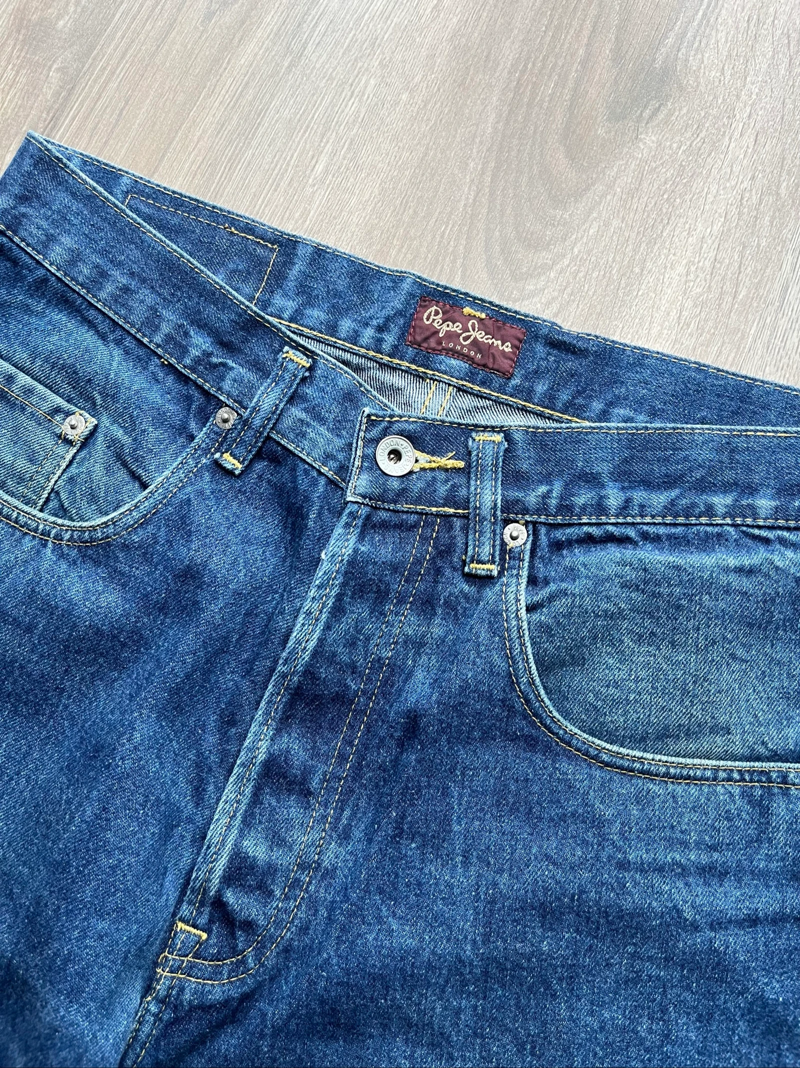 Pepe Jeans Denim Blue Vintage Y2K Archive Straight Regular Baggy Streetwear – photo 7